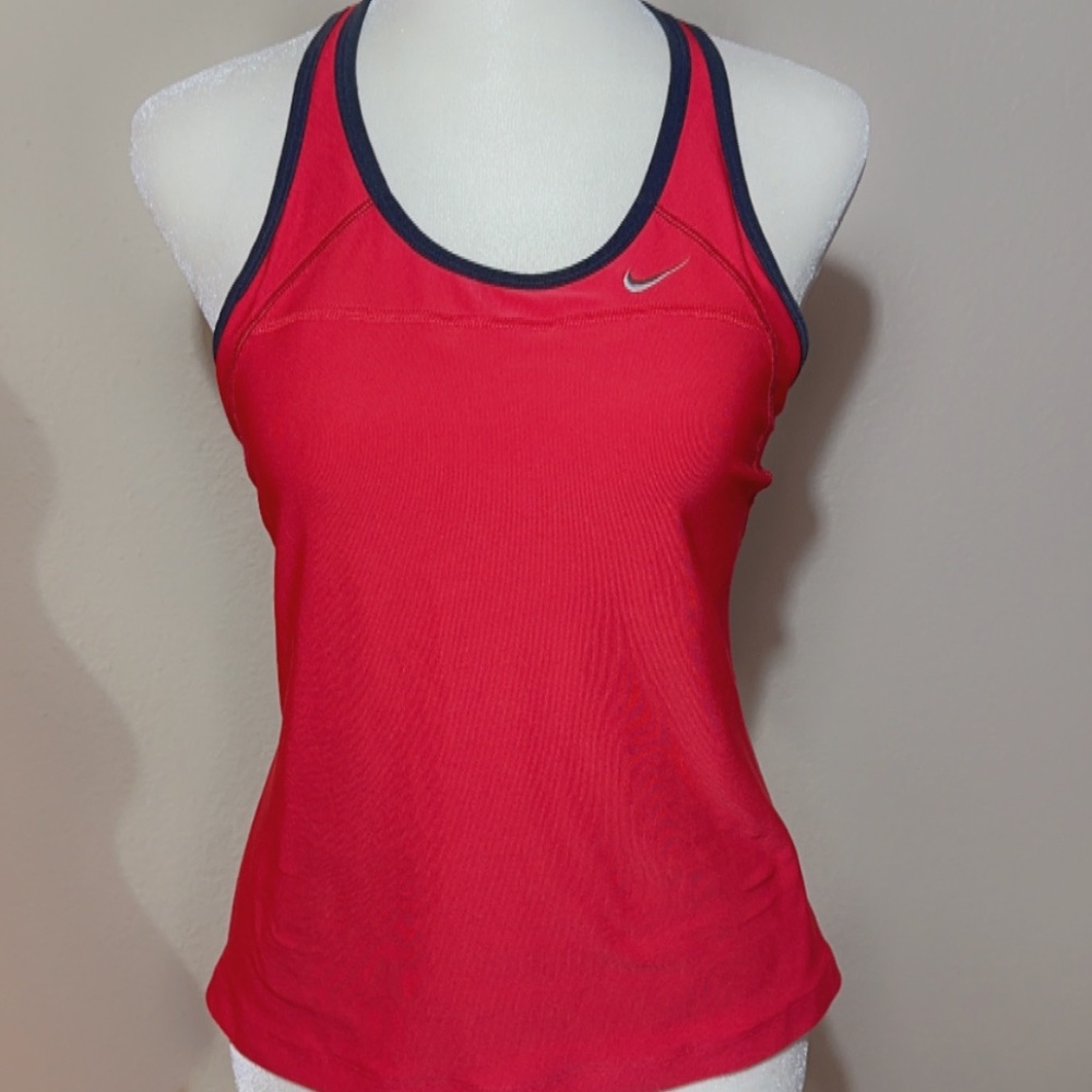 Nike Running red Pink Dri-Fit Racerback Tank Top- medium